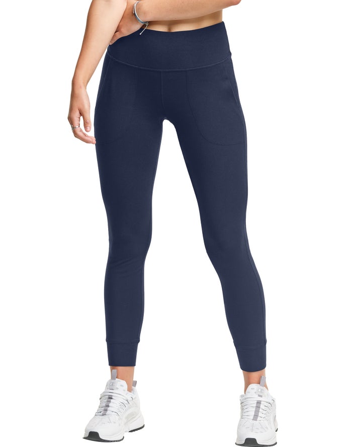 Champion Legging Dames - Donkerblauw - Authentic ( 927816-MRI )